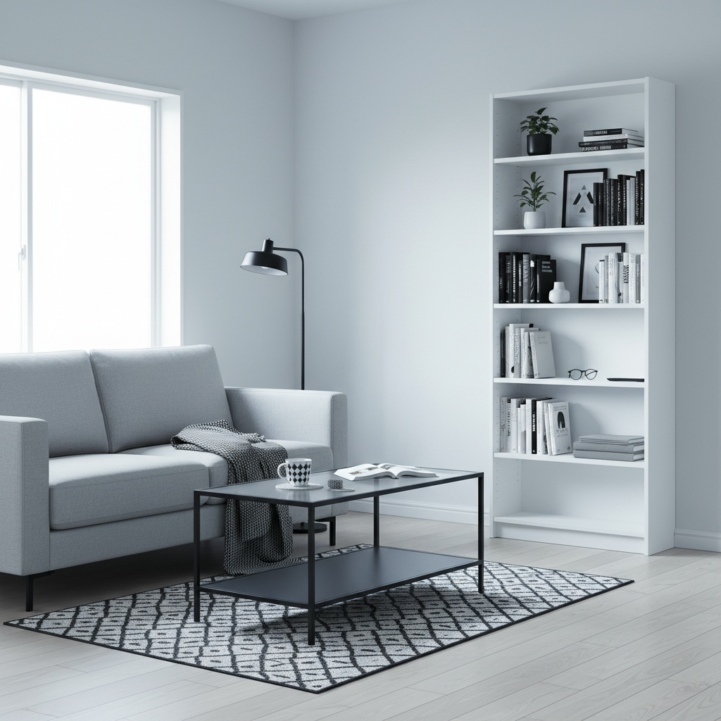 モノトーンモダンのコーディネート例